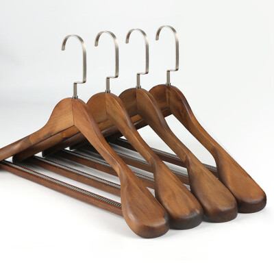 

〖Follure〗High-Grade Wide Shoulder Wooden Coat Hangers - Solid Wood Suit Hanger