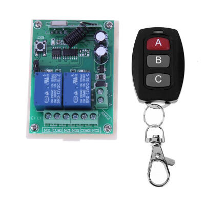 

DC 24V 10A 2CH RF Wireless Remote Control Switch System Transmitter