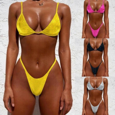 

Women Hot Bikini Set Push up padded bandage swimwear swimsuit Beach Bathing Suit