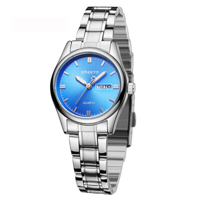 

RM Fashion Trend Womens Watch Calendar Monochrome Dial Steel Belt Quartz Watch