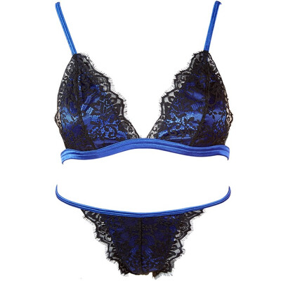 

Lace bralette French versatile sexy underwear set small chest triangle cup without steel ring