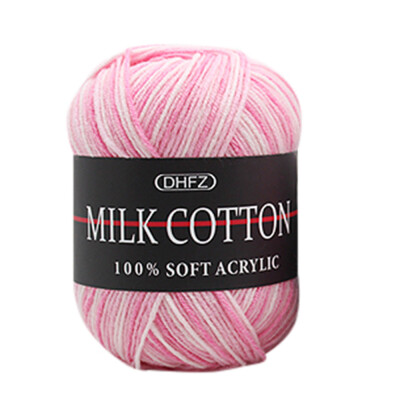 

Toponeto Colorful Hand Knitting 50g Knitting Crochet Milk Soft Baby Cotton Wool Yarn A