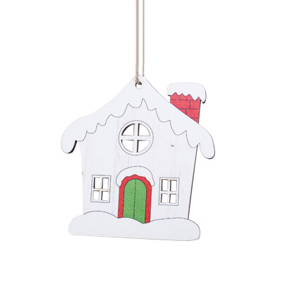 

Toponeto Home Decor Gifts Wooden Pendant Christmas Tree Ornament Party Hanging Decor