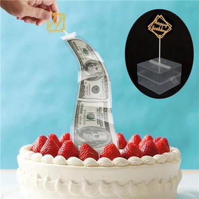 

Siaonvr Cake ATM Happy Birthday Cake Topper Money Box Funny Cake ATM Happy Birthday