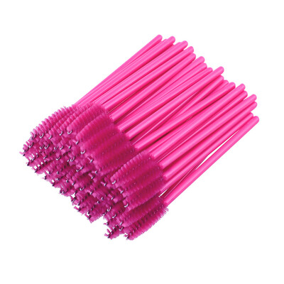 

〖Follure〗100pcslot make up brush Pink synthetic fiber One-Off Disposable Eyelash Brush