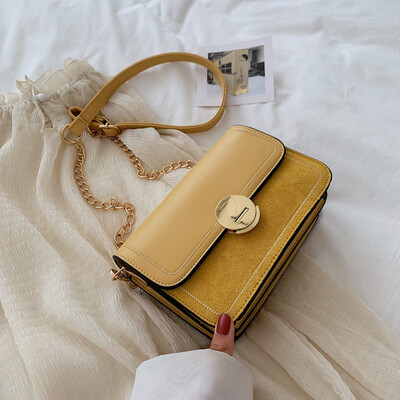 

Ins retro chain womens bag 2019 new bag Korean version 100 fashion square bag leisure one shoulder oblique satchel bag