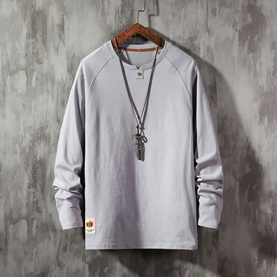 

Toponeto Mens Autumn New Trend Fashion Letter Print Loose Comfortable Long Sleeve Tops