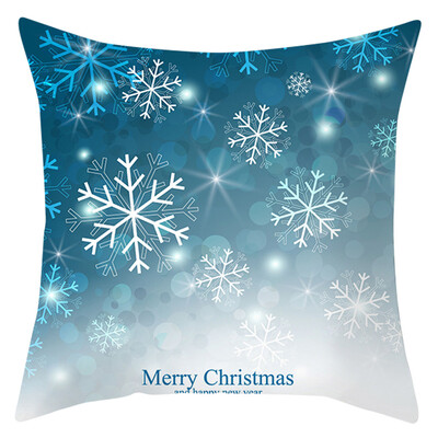 

Siaonvr Christmas Series Home Decor Polyester Peach Skin Pillow Case 18x18in