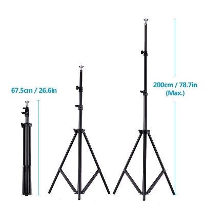 

200 200cm78 78inches Aluminium Alloy Adjustable Photography Studio Background Backdrop Stand Support System Kit Heavy Duty Ph