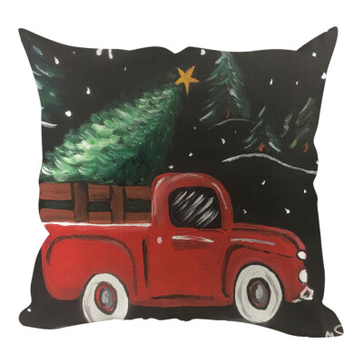 

Tailored Christmas Pillow Cover Pillowcases Decorative Sofa Cushion Cover Home Decoration