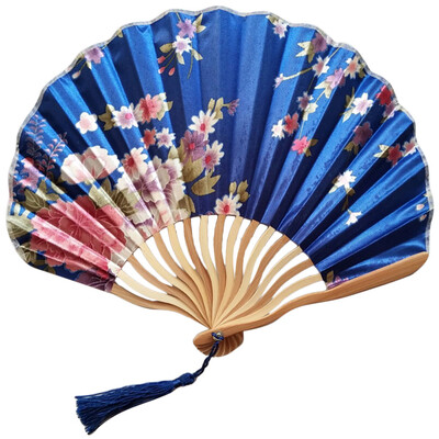 

Siaonvr Chinese Style Hand Held Fan Bamboo Paper Folding Fan Party Wedding Decor