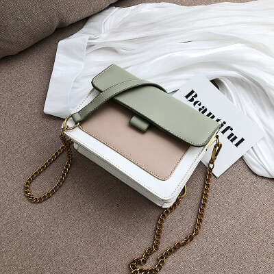 

Summer French small foreign air bag female 2019 new Korean version of the wild single shoulder slung fashion chain small square bag