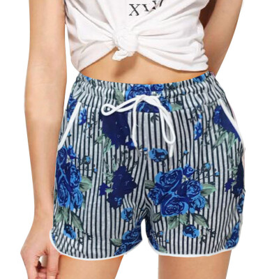 

Tailored Ladies Sexy Design Casual Striped Print Shorts Sports Shorts Mini Shorts Pants