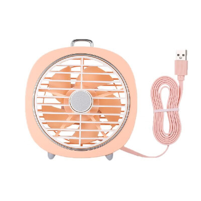 

Mini USB Table Fan with Rotating Cover Mask 3 Speeds 180° Wind Direction&Adjustable Night Light Desktop Fan for Office Home