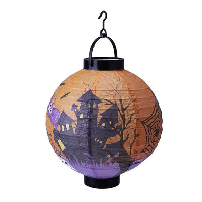 

LED Paper Pumpkin Hanging Lantern Light Lamp Halloween Party Decor