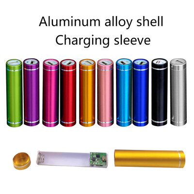 

New Portable USB Power Bank Battery Phone Charger Case DIY Box Kit Rose Golden