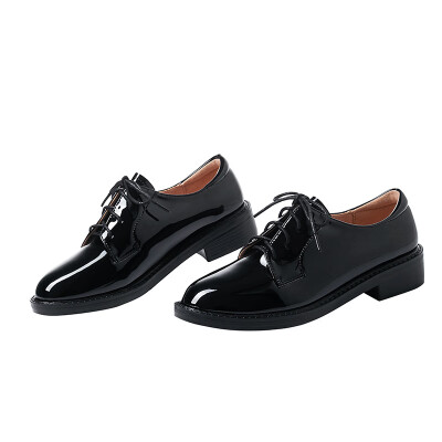 

93 Europe&the United States British wind single shoes womens fashion simple&thick with th