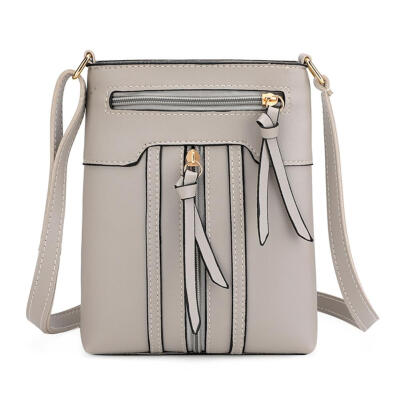 

Vintage Women Solid Color Shoulder Messenger Handbags Leather Crossbody Bag