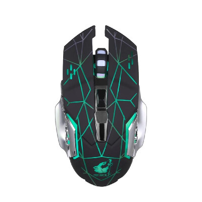 

Free Wolf Wireless Gaming Mouse 2400DPI 7 Breathing Lights Adjustable DPI Mice with 24G&10m33ft Long Transmission Noiseless