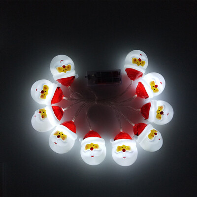 

〖Follure〗Christmas 10 LED String Light Snowman Santa Claus Fairy Light Party Home Decor