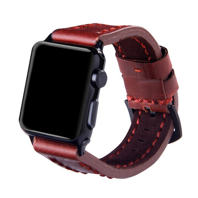 

〖Follure〗Fashion Leather Replacement Watch For Apple Smart Watch Series 123 42mm