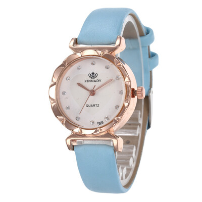

Casual ladies leather belt watch diamond watch female fashion leather quartz watch