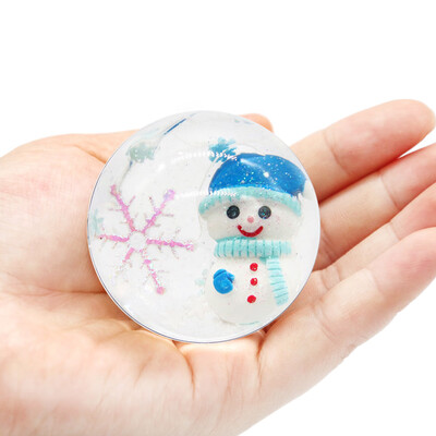 

Siaonvr Christmas Slime Ball Soft Crystal Mud Scented Stress Relief Toy Sludge Toy