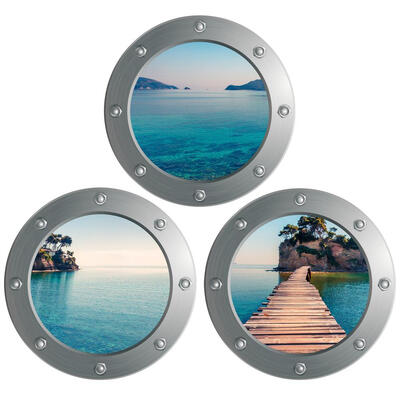 

3pcs Creative Submarine Wall Stickers Waterproof Kids Bedroom Home Decor