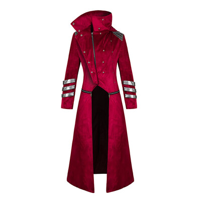 

Toponeto Mens Vintage Steam Punk Gothic Retro Dress Coat Fashion Long Windbreaker