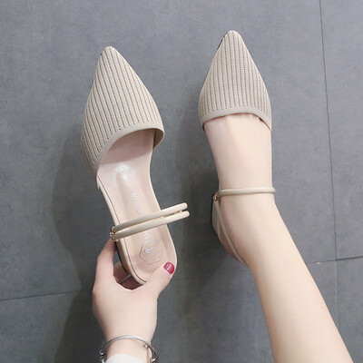 

Sandals women wear spring&summer ins tide shoes two pointed fairy wind semi-slippers