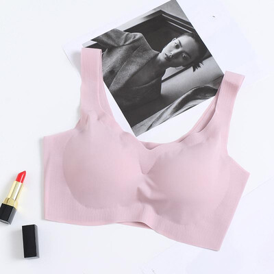 

Sexy Women Seamless Bralette Remove Padding Wireless Push Up Fitness Sleep Shaper Underwear Crop Top