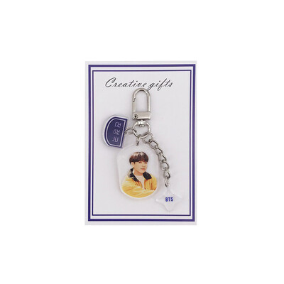 

Kpop BTS EXO BLACKPINK TWICE SEVENTEEN Acrylic Keychain Cute Keyring Charm