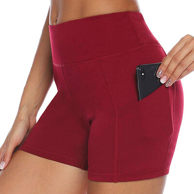 

Starmoon Ladies Pure colorHigh Strength Quick Dry Sports Running Fitness Yoga Shorts