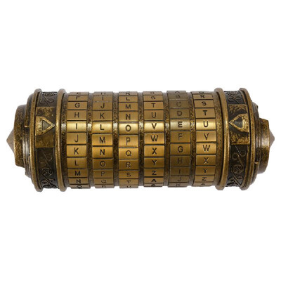 

Retro Birthday Valentine Gift Box Cylinder Lockbox Da Vinci Code Alphabet Locks