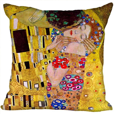 

Gustav Klimt Hot Sale Pillow Case High Quality New Years Pillowcase Decorative Pillow Cover For Wedding Decorative Christmas 35x35CM 35x35CM 35x35CM
