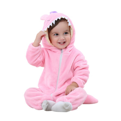 

Toddler Newborn Baby Boys Girls Animal Cartoon Hooded Rompers Outfits Clothes