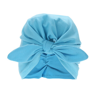 

Toddler Kids Baby Soft Cotton Knot Hat Rabbit Ears Stretchable Cap Beanie