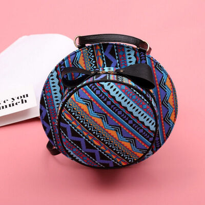 

hot Women Simple 2019 Versatile PU Leather Iron Tower Print Casual Zipper Cute Hat Shape Multi-Function Shoulder Bag