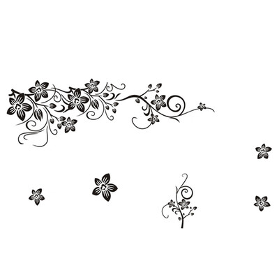 

DIY Decal Art Fashion Romantic Decor Flower Wall Sticker Home Furnishing 5070cm