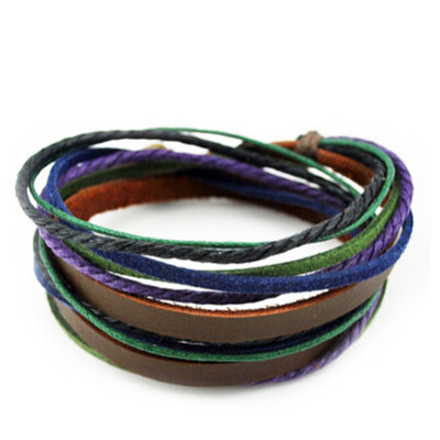 

Leather Bracelet Mens Fashion Bracelet Bangles