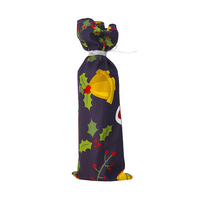

〖Follure〗Family Santas wine Bottle Cover Bag Christmas Decoration
