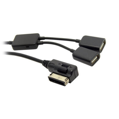 

Car Interfaces AMI MDI To Dual USB Cable Female Charging Cable For Car VW AUDI A6L A4L A5 A8L Q5 Q7