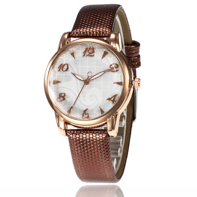 

Snake skin pattern casual ladies quartz watch simple trend digital watch