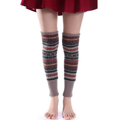 

Tailored Women Casual Boho Knitted Stocking Leg Warmer Socks Loose Socks