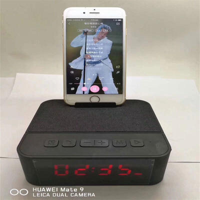 

X31 Mini Portable Bluetooth Wireless Speaker Multifunction Alarm Clock Phone Stand Speaker With Mic USB TF Slot