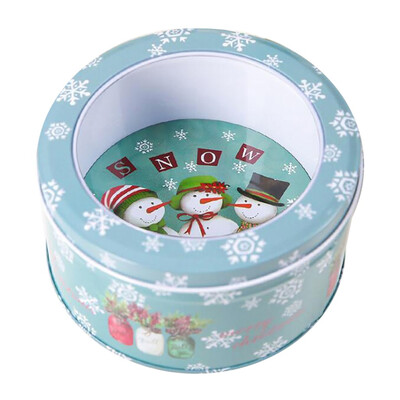 

Tailored Children Christmas Gifts Iron Storage Jar Tin Box Candy Box Bucket Home Decor