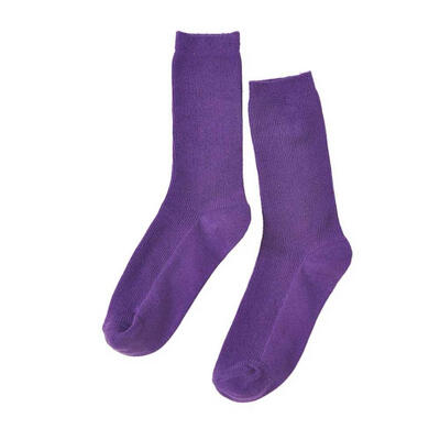 

Solid Color Vertical Stripe Women Cotton Soft Breathable Casual Tube Socks