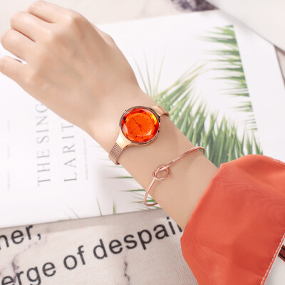 

Watch female trend simple&generous girl watch Korean student tide female strap waterproof