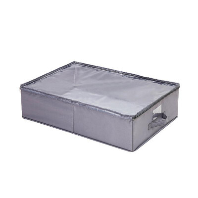 

Quilt Storage Bag with Zipper & Handle Clear Design for Closet Shelf Foldable Storage Clothes Sorter Multifunction Storage Bag Und