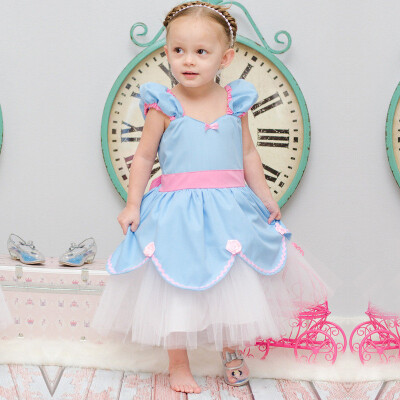 

Kids Baby Girl Party Vintage Vestidos Princess Tulle Tutu Dress Cosplay Costume